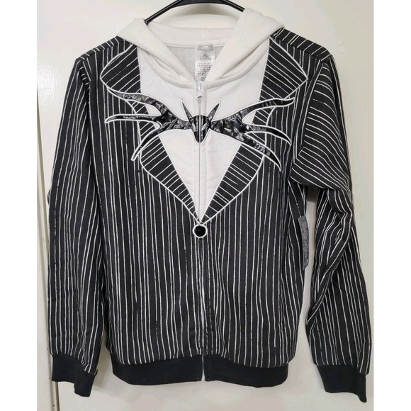 Disney Other - NWT Disney Store Jack Skellington Zip Long Sleeved Hoodie Jacket KIDS SZ 13